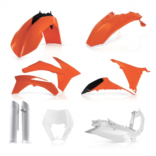 KIT PLÁSTICOS COMPLETO ACERBIS KTM EXC / EXC-F 2012 - 2013 COR ORIGINAL